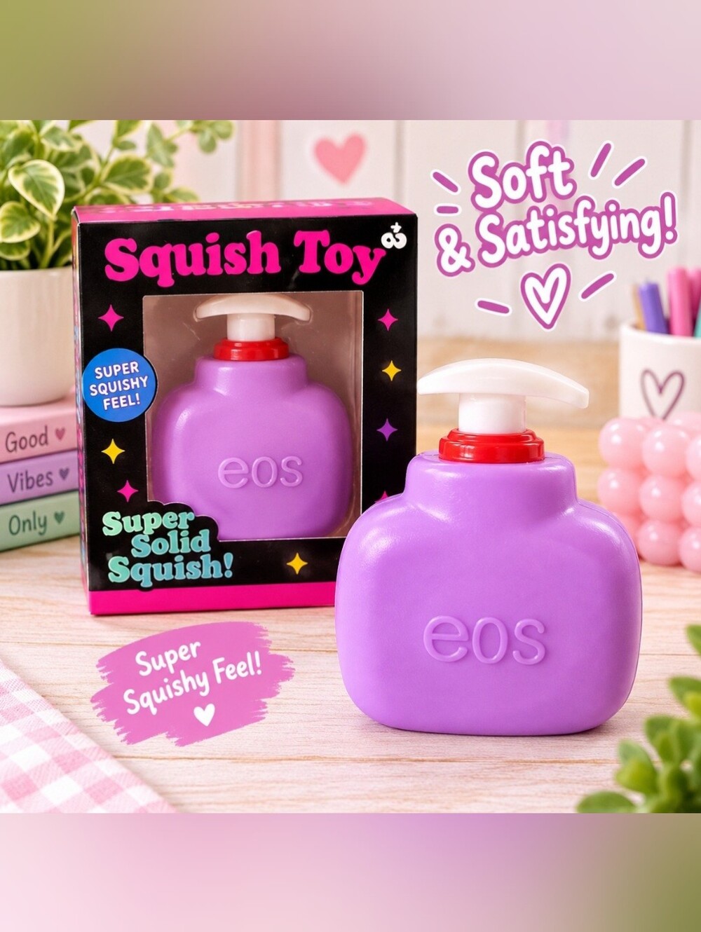 Crunchy Lotion Bottle Purple Squish Toy for Kids